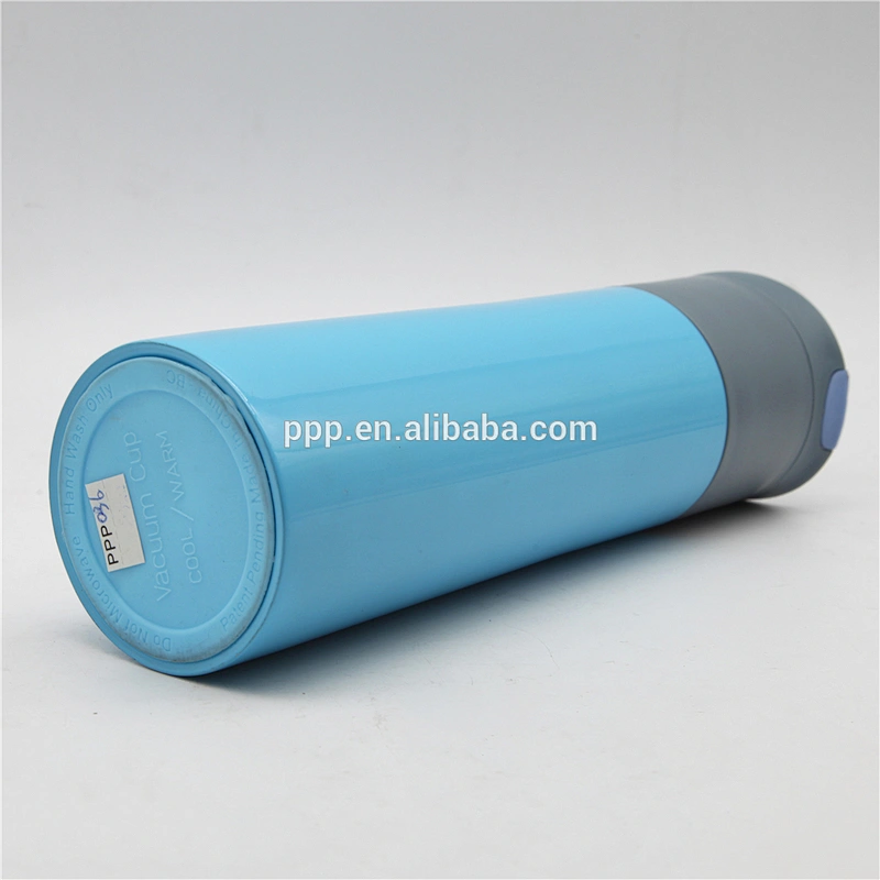Double wall stainless steel heat transfer images vacuun flask with strap