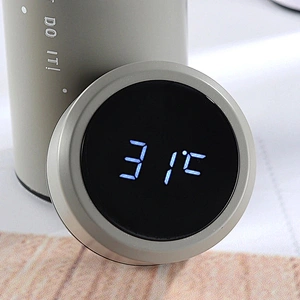 Hot sell 500ml vacuum insulated Touch sensor LED Digital Temperature display Stainless steel water bottle