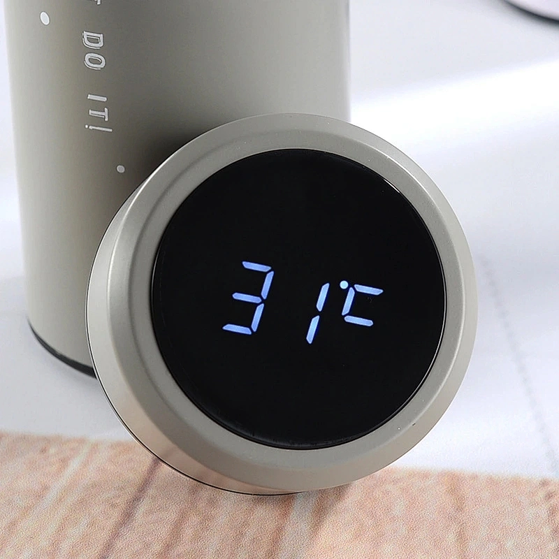 Hot sell 500ml vacuum insulated Touch sensor LED Digital Temperature display Stainless steel water bottle