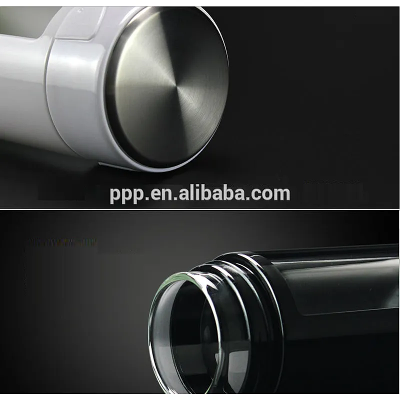 320ml high quality cheap sports borosilicate glass water bottle with silicone cover