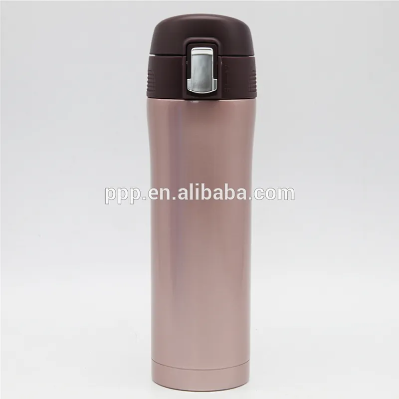 500ml double wall stainless steel cutomized logo insulated water bottle with flip top lid
