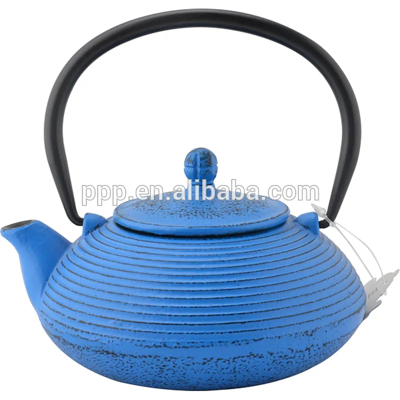 0.45L Fine Thread shaped Cast Iron Tea Kettles