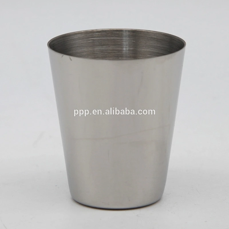 Single wall stainless steel smaller wine cup shot glass