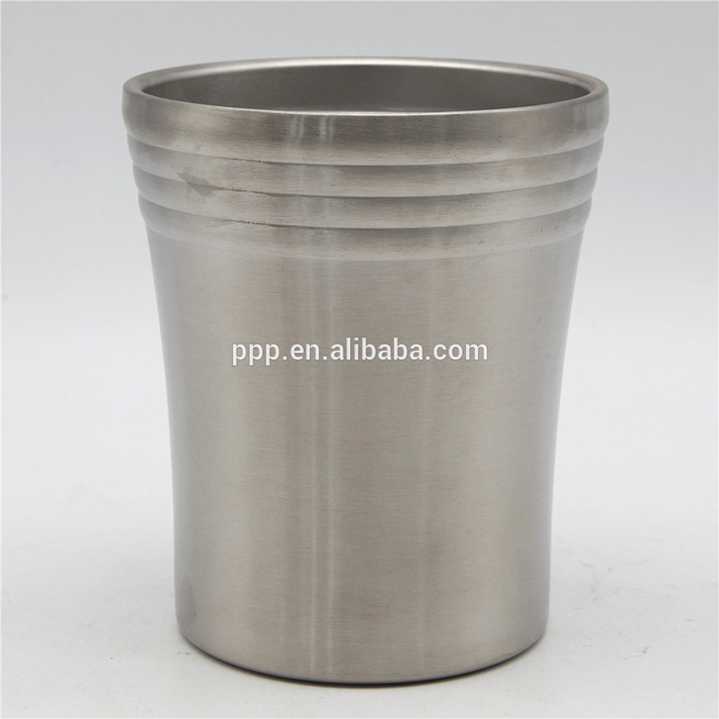 Custom printed double wall stainless steel beer travel mug