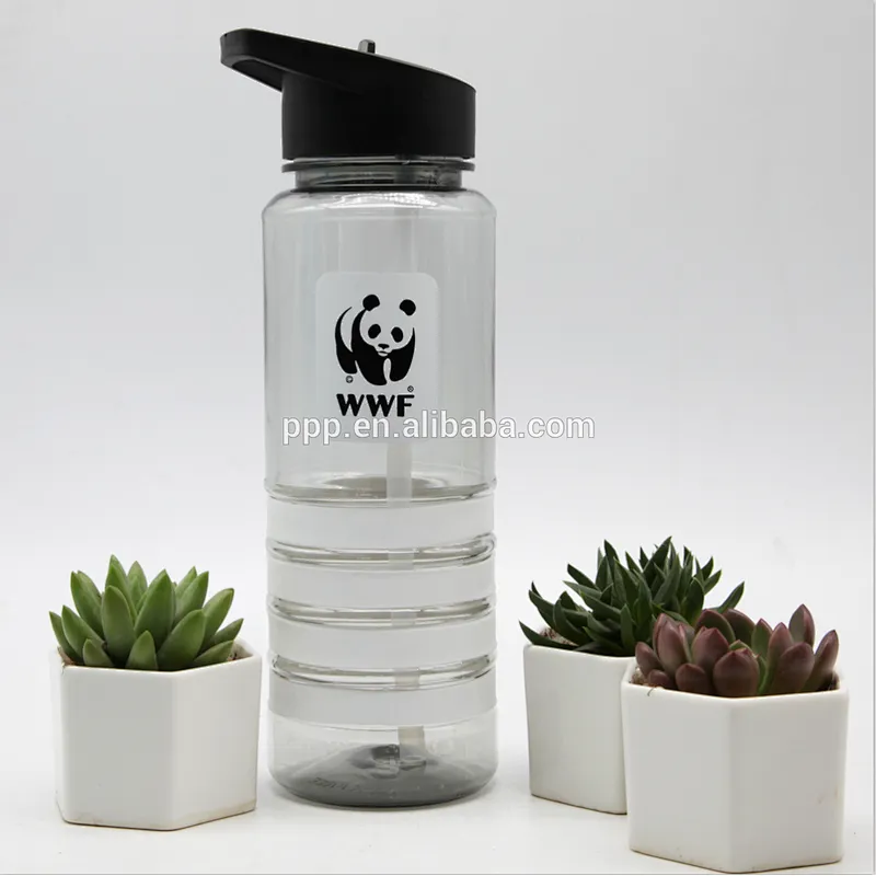 wholesale tritan single wall BPA free plastic water sports bottle with handle