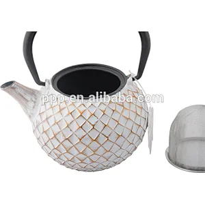 17oz 0.5Ldiamond shaped Cast Iron Tea Kettles