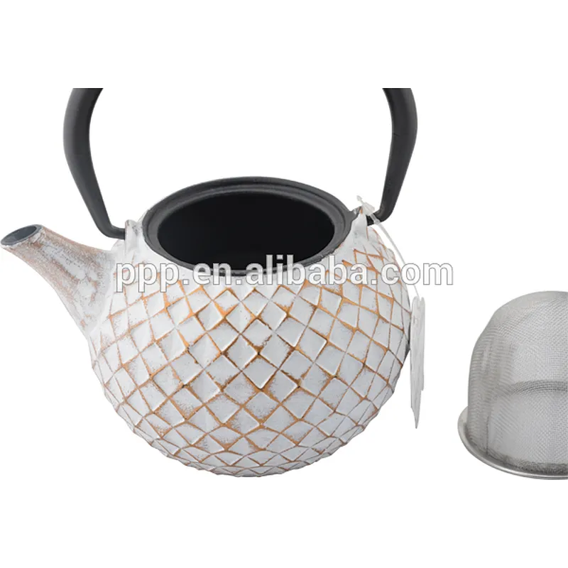 17oz 0.5Ldiamond shaped Cast Iron Tea Kettles