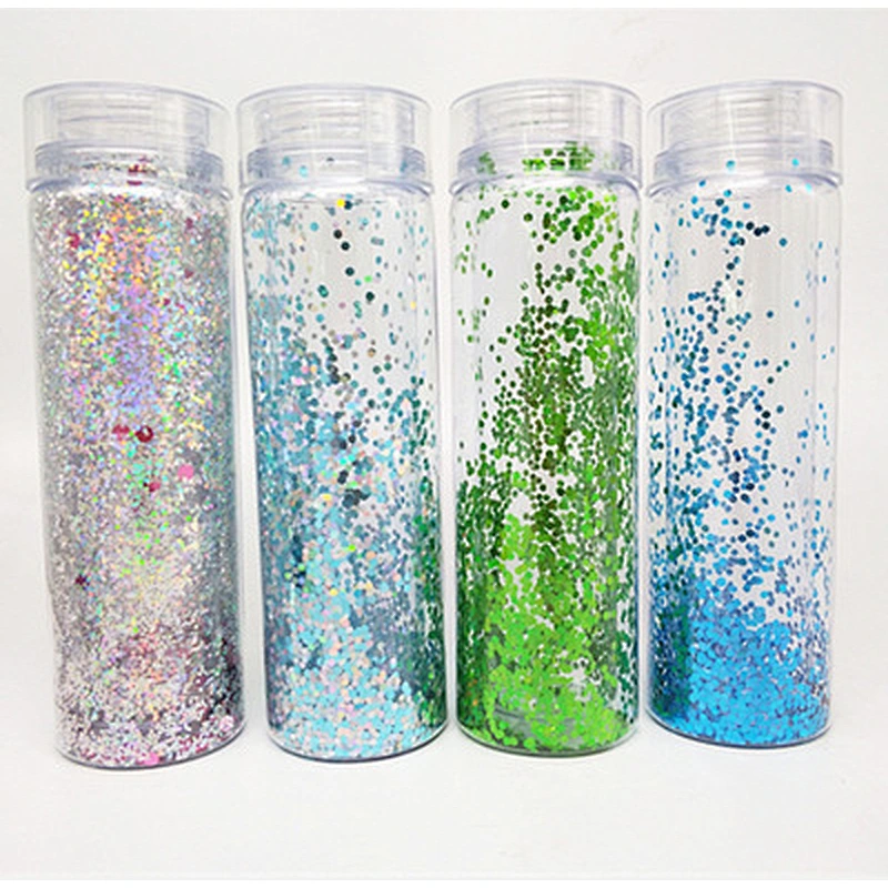 hot sell double wall  plastic mug fashion outdoor sports plastic customized AS water bottle