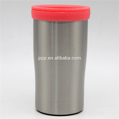 Double wall inner plastic outer stainless steel wholesale high quality water auto mug with lid