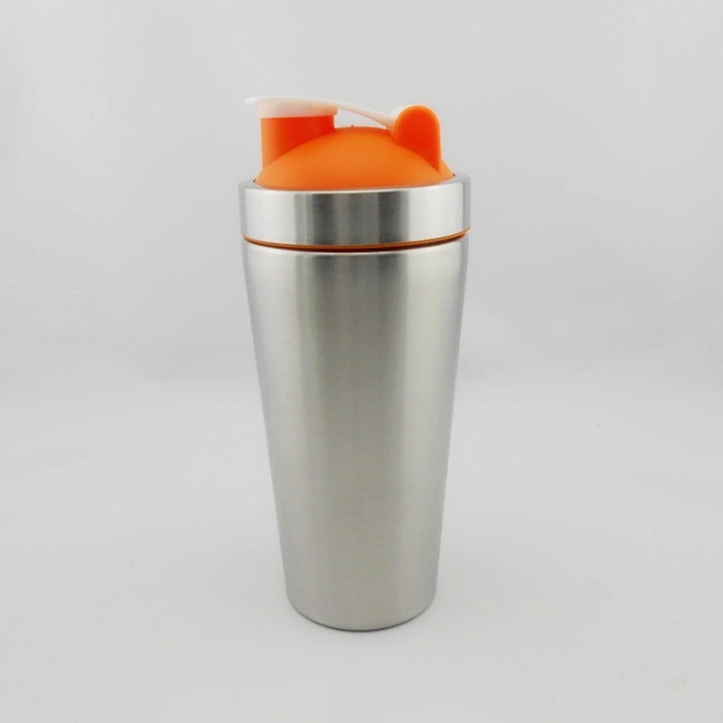 hot sell double wall 500ml stainless steel vacuum thermal insulation flask protein shaker bottle