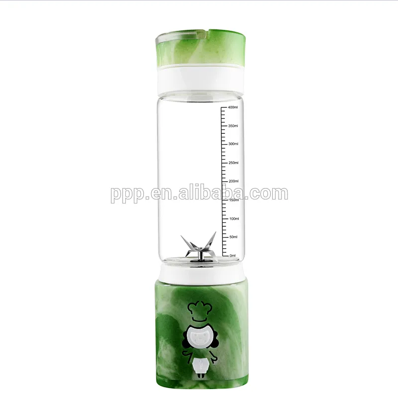 4 colors USB electric fruit juicer handheld smoothie maker blender rechargeable mini portable juice cup water bottle