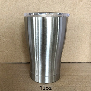2019 hot sell 20oz/30oz double wall stainless steel vacuum insulated modern curve tumbler in stock