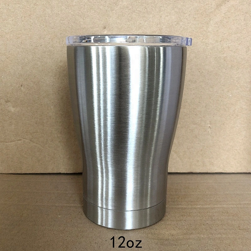 2019 hot sell 20oz/30oz double wall stainless steel vacuum insulated modern curve tumbler in stock