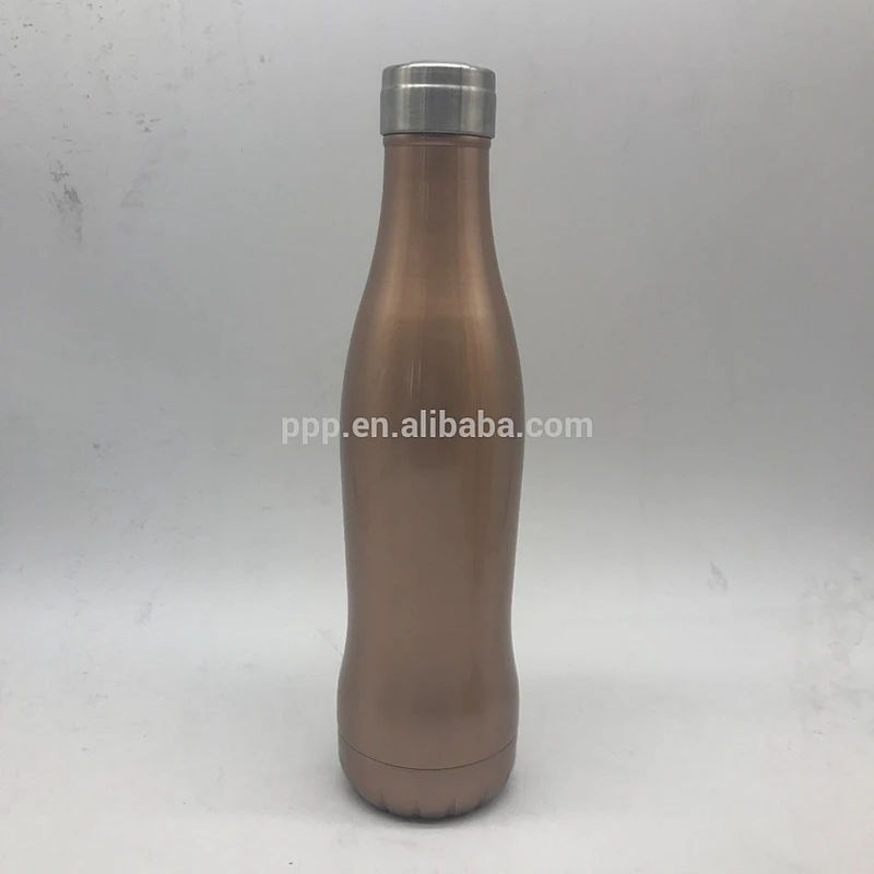 new design bullet stainless steel vacuum flask/bottle with beautiful screw line 1000ml 750ml 500 ml