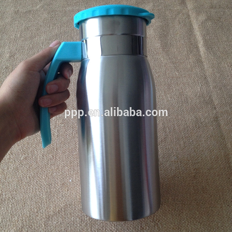 single wall stainless steel water bottle, cold water pot with handle