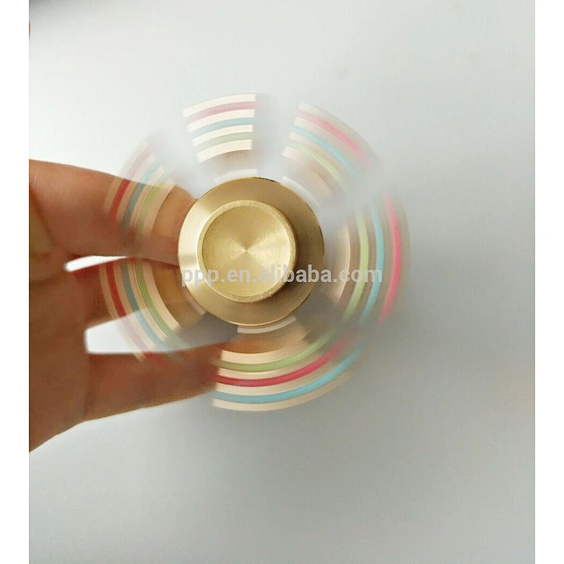 2017 hot sale fingertip spiral copper finger gyroscope stainless steel brass kid adult toys high speed hand spinner