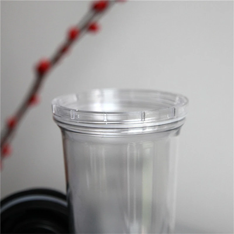2018 New arrived hot sell tea tumbler with detachable tea filter 16oz double wall plastic tea cup