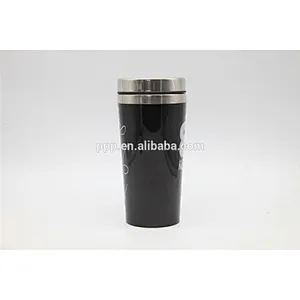 double wave auto cup inner stainless steel outer plastics with paper insert