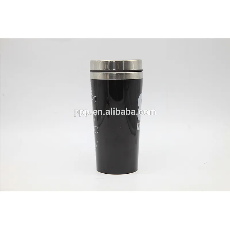 double wave auto cup inner stainless steel outer plastics with paper insert