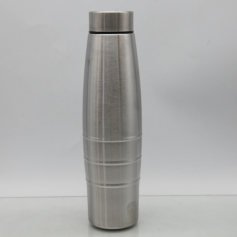 wholesale India hot sell  cheap price single wall 304 stainless steel large capacity outdoor sports water bottle