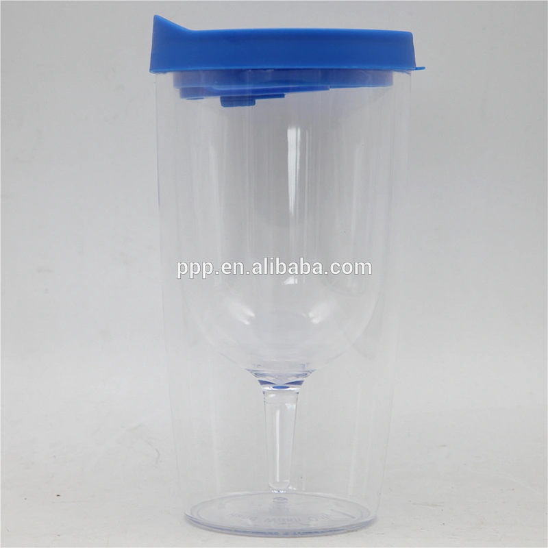 PRINTED AUTO MUG Double Walled Plastic Hot Cold Beverage cup Customized color and logo