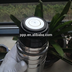 350/500/750ml double wall stainless steel vacuum flask with ring rolls