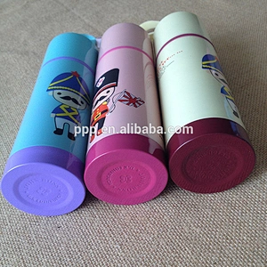 Double wall stainless steel heat tranfer vacuum bottle with strap