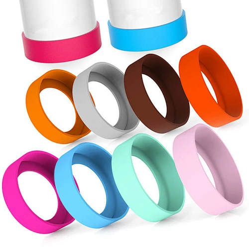 Hot sell rubber silicone material colorful 5.8-7cm width 2cm height 30oz tumbler base pad