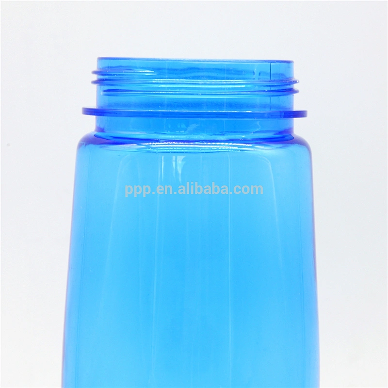 eco-friendly BPA free single wall plastic bottle with sipper and fixed handle