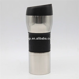 Double wall stainless steel new design high quality customized vacuum water tumbler with silicone cover