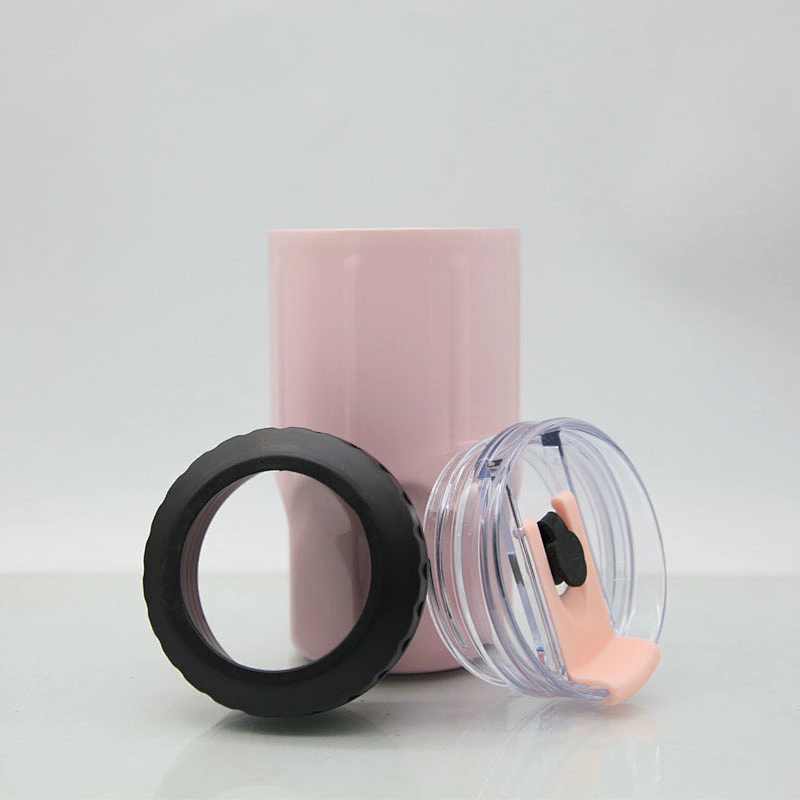 2019 Factory direct sell 14oz double wall stainless steel beer mug vacuum insulated beer can cooler tumbler two lids option