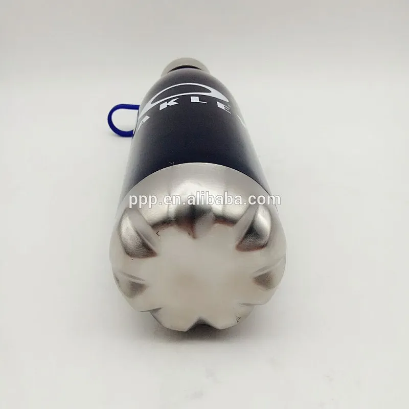 Single wall plastic cola shape sports water bottle with silicone handle for outdoor drinks