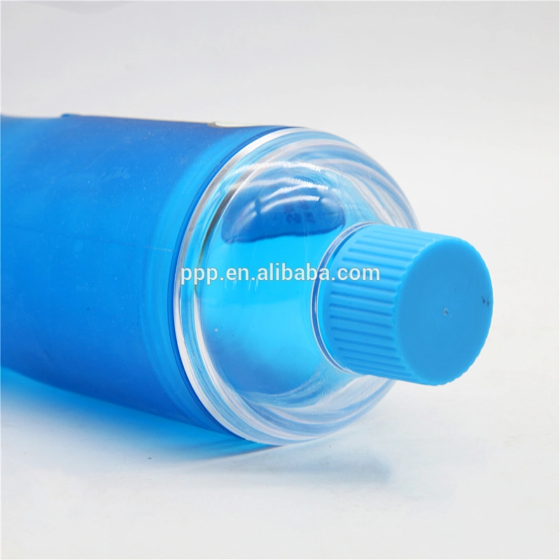 18oz food grade BPA free factory direct wholesale logo customized double wall plastic sports water bottle with double lids