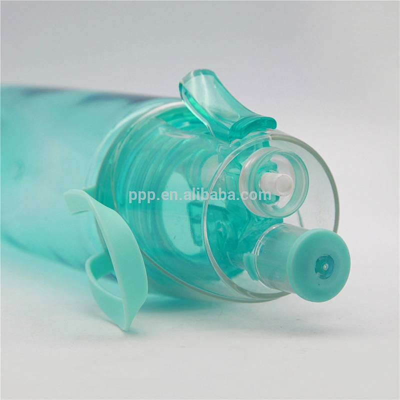 Mist and drinking 2 in 1 Spray Sports Plastic Spary Water Bottle/Climbing Cycling Portable Mist Spray sports water bottle