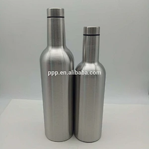 New style custom OEM stainless steel insulated red wine bottle with stainless steel lid