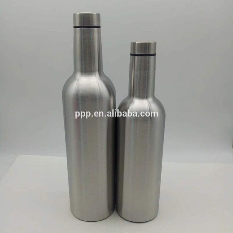 New style custom OEM stainless steel insulated red wine bottle with stainless steel lid