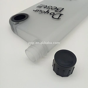 wholesale sport style BPA free flat notebook looking drink water pot