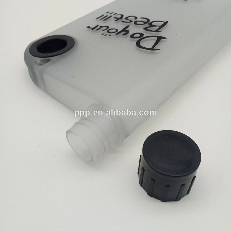 wholesale sport style BPA free flat notebook looking drink water pot