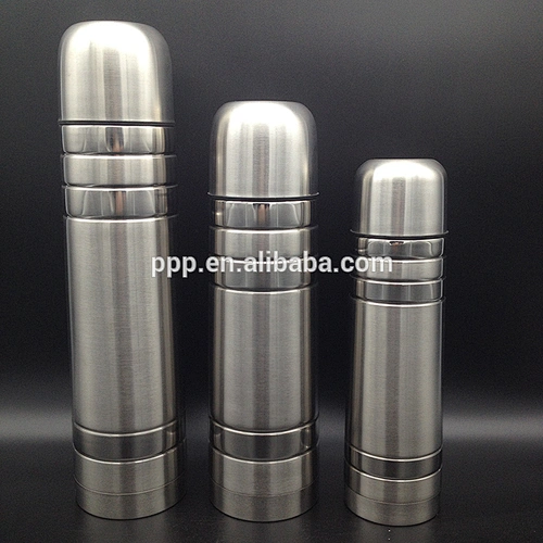 350/500/750ml double wall stainless steel vacuum flask with ring rolls