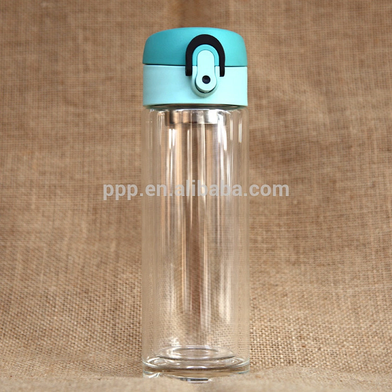 High-Borosilicate Heat-Resistant Glass Water Bottle With Tea Infuser