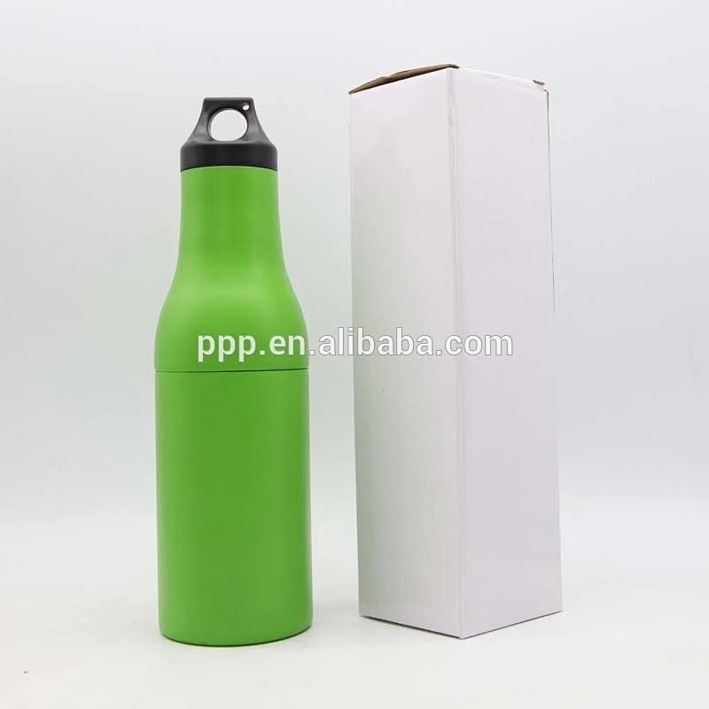 304 stainless steel portable double wall vacuum beer bottle