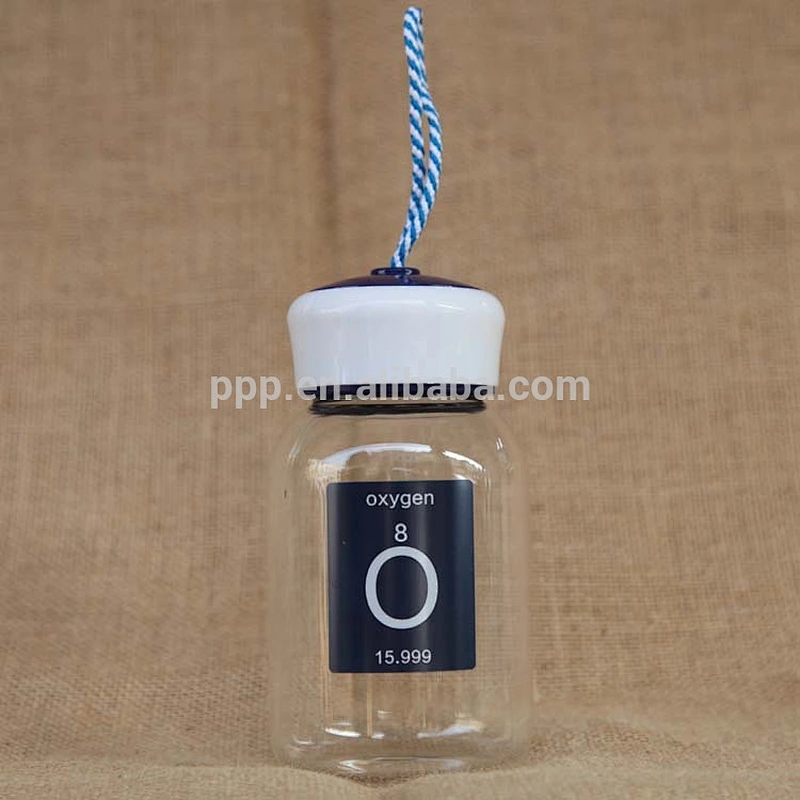borosilicate glass drink bottle with custom print