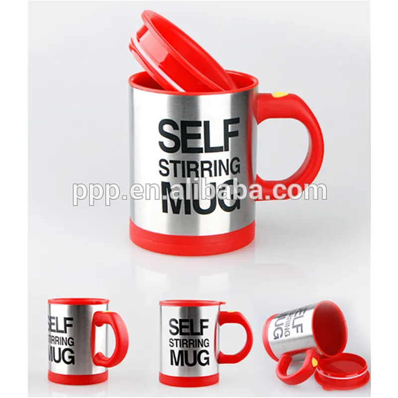 Factory Price Personalized 400ml Thermal Coffee Self Stirring Mug