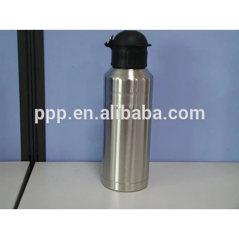 Double wall stainless steel stright body classic style insulated sports water bottle