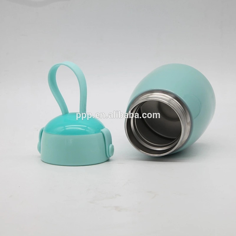 Mini and cute 260ml double wall stainless steel vacuum water bottle with handle