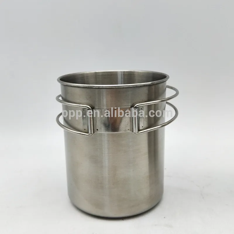 wholesale single wall stainless steel 1000ml sports water bottle with wide mouth and 700ml multifunctional cup/economic set