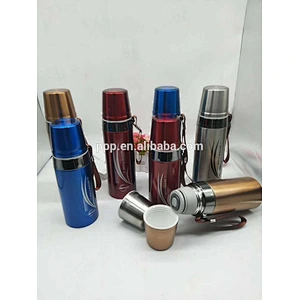 Factory Direct Double Wall Stainless Steel High Quality Vacuum flask with Handle