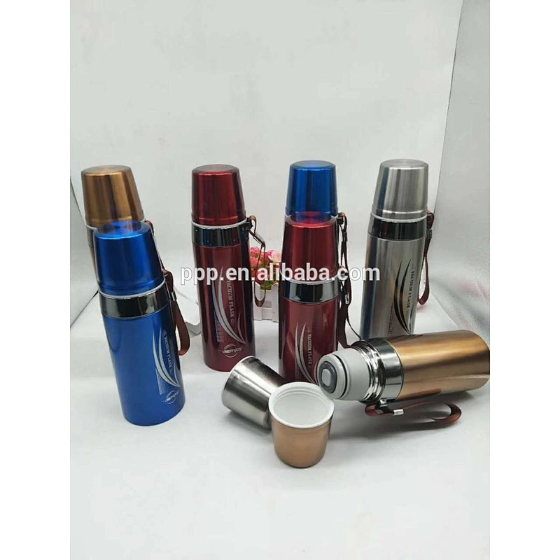 Factory Direct Double Wall Stainless Steel High Quality Vacuum flask with Handle