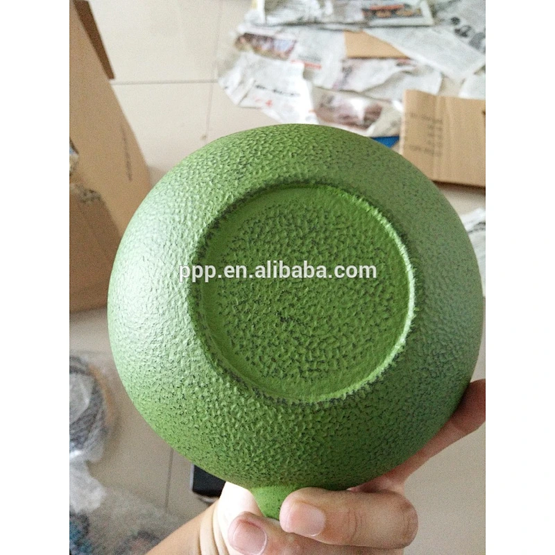 0.8LBamboo Leaf shaped Cast Iron Tea Kettles