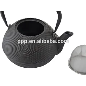 26oz 0.7L cyclone shaped Cast Iron Tea Kettles